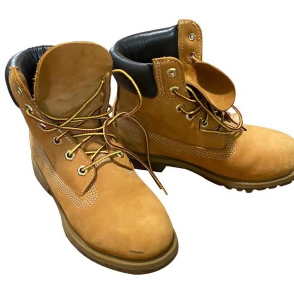 Timberland Tan Women’s/Femmes 6” Premium Waterproof Boots - Picture 1 of 5